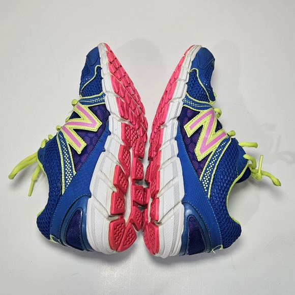 New Balance 750 v1 Blue and Neon Womens Size 8 - Picture 3 of 6